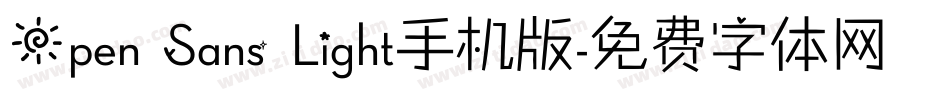 Open Sans Light手机版字体转换